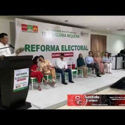 Asamblea informativa de la reforma electoral Morena en Río Bravo, Tamaulipas
