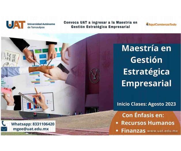 Convoca la UAT a ingresar a maestría – Sentido Común